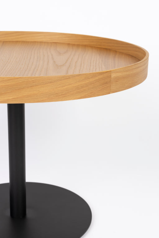 Bijzettafel Yuri Oak M Eikenfineer Naturel Ø56x40 cm-Bijzettafels-Creating Home