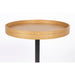 Bijzettafel Yuri Oak S Eikenfineer Naturel Ø40x45 cm-Bijzettafels-Creating Home