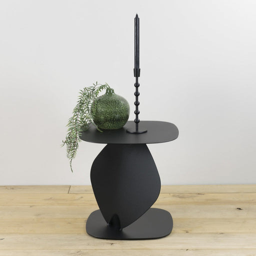 Bijzettafel ZIGGY Staal Zwart 44x44x44cm Spinder Design-Bijzettafels-Spinder