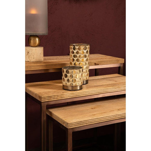 Bijzettafel Zoah Mangohout Bruin 29x70 cm-PTMD