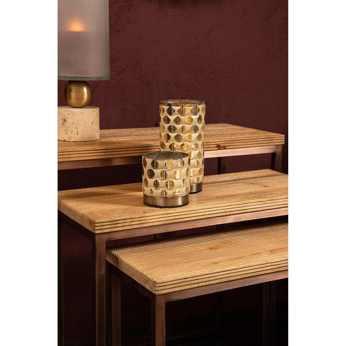 Bijzettafel Zoah Mangohout Bruin 29x70 cm-PTMD