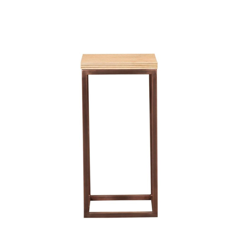 Bijzettafel Zoah Mangohout Bruin 40 cm-Bijzettafels-PTMD