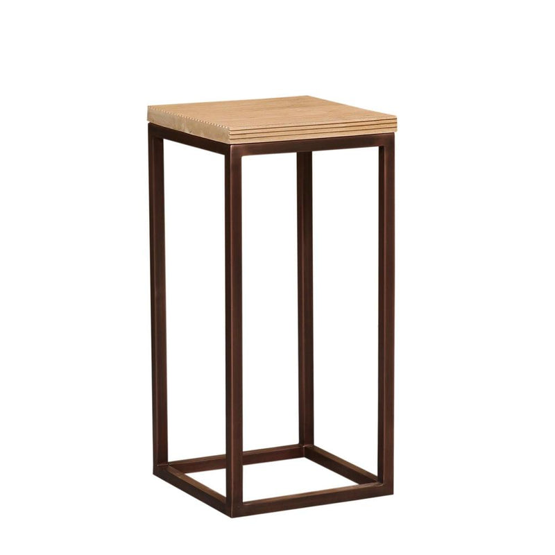 Bijzettafel Zoah Mangohout Bruin 40 cm-Bijzettafels-PTMD