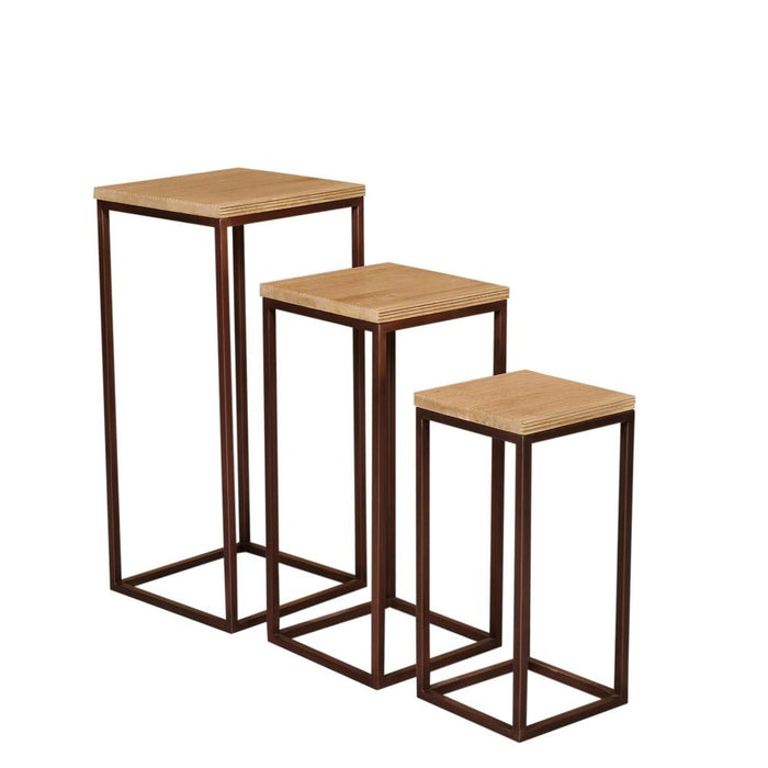 Bijzettafel Zoah Mangohout Bruin 40 cm-PTMD