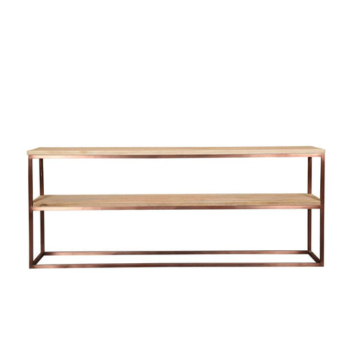Bijzettafel Zoah Mangohout Bruin 45x200 cm-Bijzettafels-PTMD