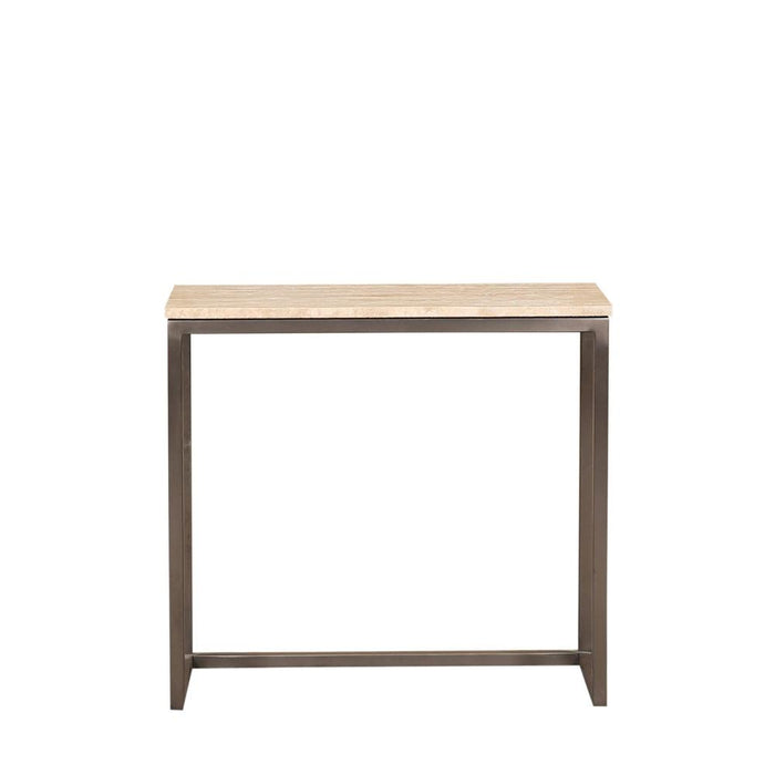 Bijzettafel Zoah Zwart 29x70 cm-Bijzettafels-PTMD