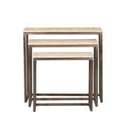 Bijzettafel Zoah Zwart 29x70 cm-Bijzettafels-PTMD