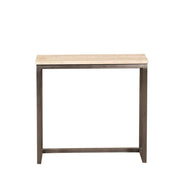 Bijzettafel Zoah Zwart 29x70 cm-Bijzettafels-PTMD