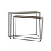 Bijzettafel Zwart Aluminium Rechthoekig 29x99 cm-Bijzettafels-J-Line