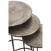 Bijzettafel Zwart Aluminium Rond 42 cm 42x42x60 cm-Bijzettafels-J-Line