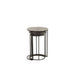 Bijzettafel Zwart Aluminium Rond 42 cm 42x42x60 cm-Bijzettafels-J-Line