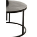 Bijzettafel Zwart Aluminium Rond 76 cm 75.5x75.5x40 cm-Bijzettafels-J-Line