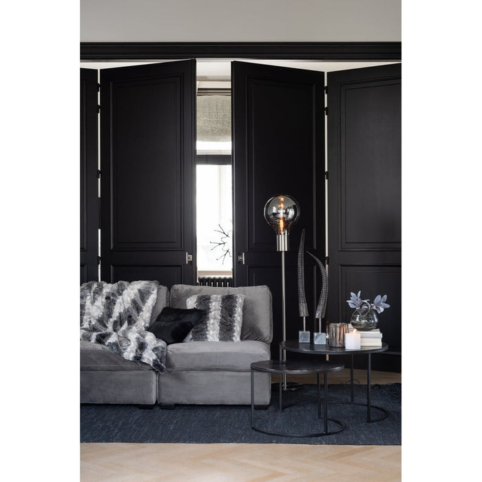 Bijzettafel Zwart Aluminium Rond 76 cm 75.5x75.5x40 cm-Bijzettafels-J-Line