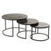Bijzettafel Zwart Aluminium Rond 76 cm 75.5x75.5x40 cm-Bijzettafels-J-Line