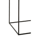 Bijzettafel Zwart Aluminium Vierkant 40 cm 40x40x120.5 cm-Bijzettafels-J-Line
