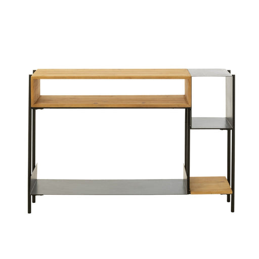 Bijzettafel Zwart Fir hout 30x120 cm-Bijzettafels-J-Line