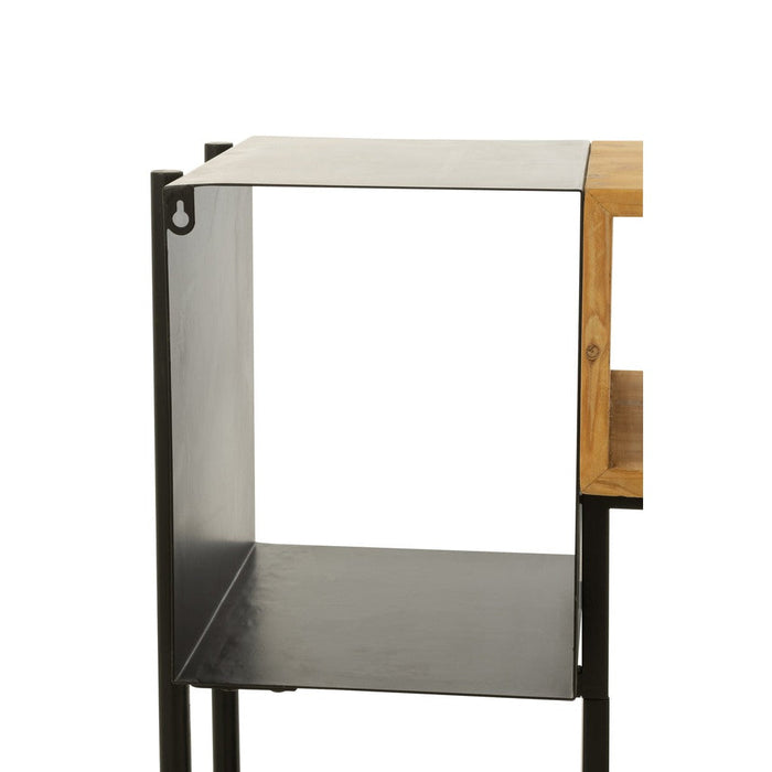Bijzettafel Zwart Fir hout 30x120 cm-Bijzettafels-J-Line