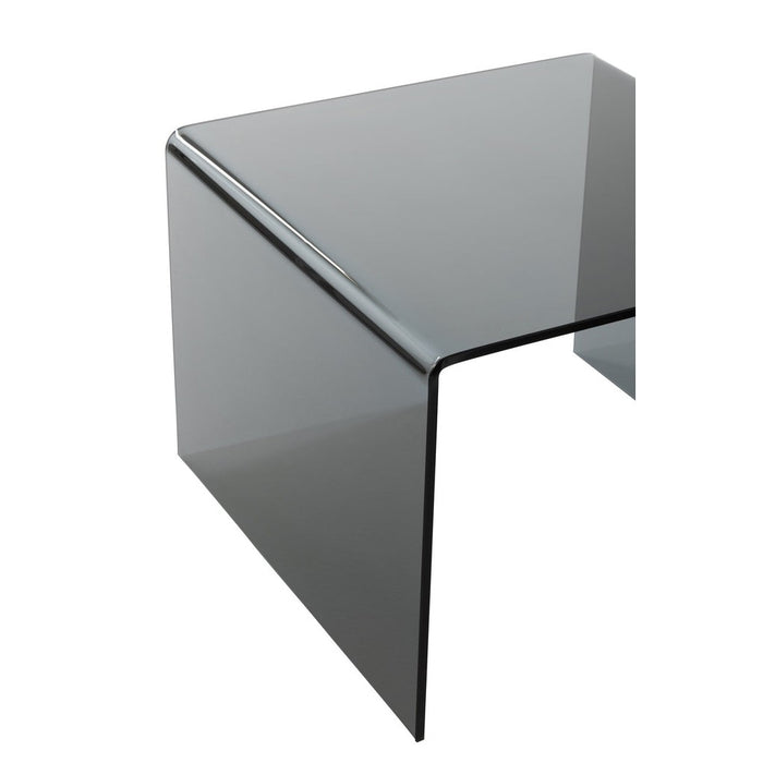 Bijzettafel Zwart Glas S 65 cm 65x65x46.5 cm-Bijzettafels-J-Line