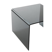 Bijzettafel Zwart Glas S 65 cm 65x65x46.5 cm-Bijzettafels-J-Line