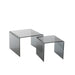 Bijzettafel Zwart Glas S 65 cm 65x65x46.5 cm-Bijzettafels-J-Line