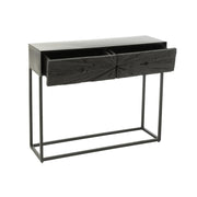 Bijzettafel Zwart Ijzer 33x100 cm-Bijzettafels-J-Line