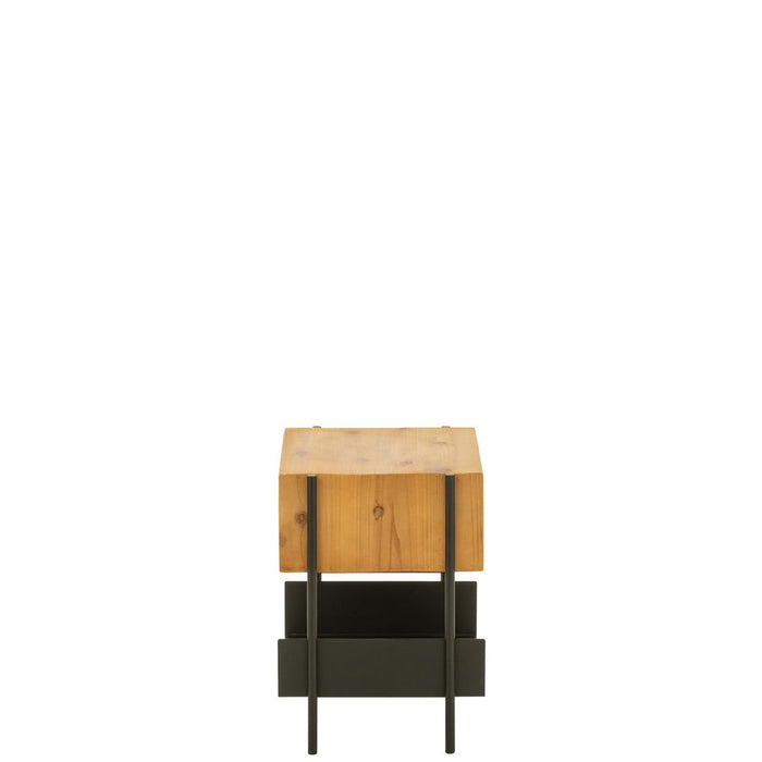 Bijzettafel Zwart Ijzer 35 cm-Bijzettafels-J-Line