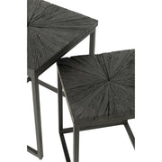 Bijzettafel Zwart Ijzer 43 cm 43x43x53 cm-Bijzettafels-J-Line