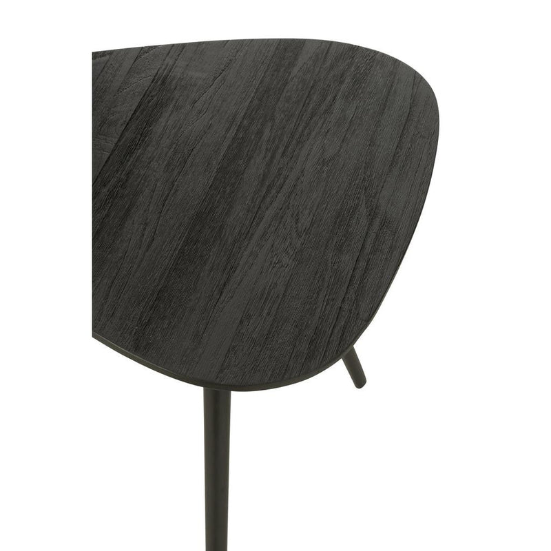 Bijzettafel Zwart Ijzer 50 cm 50x50x50 cm-Bijzettafels-J-Line