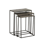 Bijzettafel Zwart Ijzer Rechthoekig 29x53 cm-Bijzettafels-J-Line