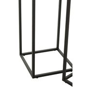 Bijzettafel Zwart Ijzer Vierkant 30 cm 30x30x85.2 cm-Bijzettafels-J-Line