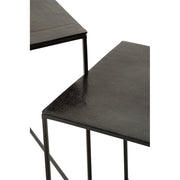 Bijzettafel Zwart Ijzer Vierkant 50 cm 50.5x50.5x55.5 cm-Bijzettafels-J-Line