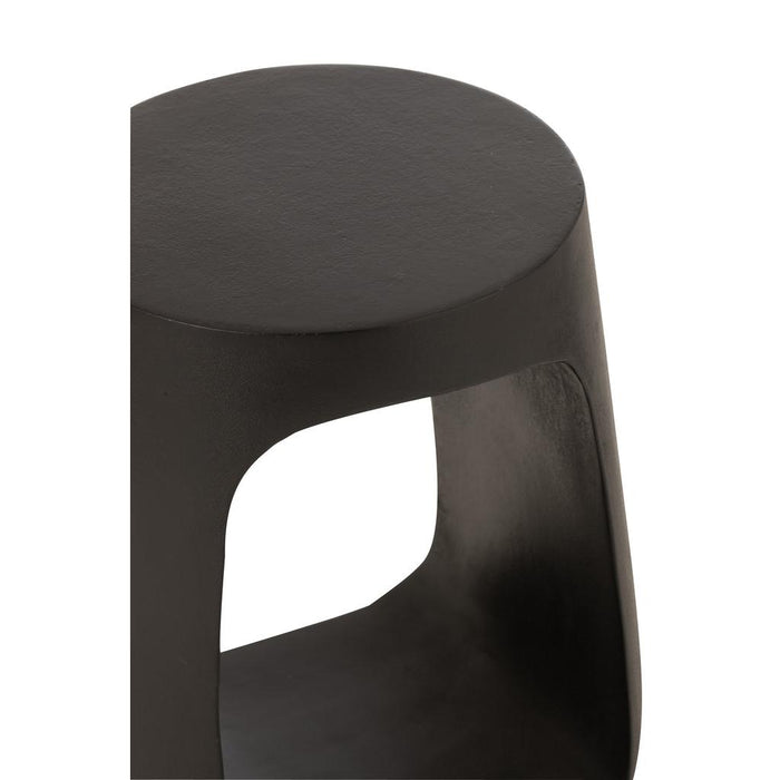 Bijzettafel Zwart Mangohout hout 35 cm 35x35x46 cm-Bijzettafels-J-Line