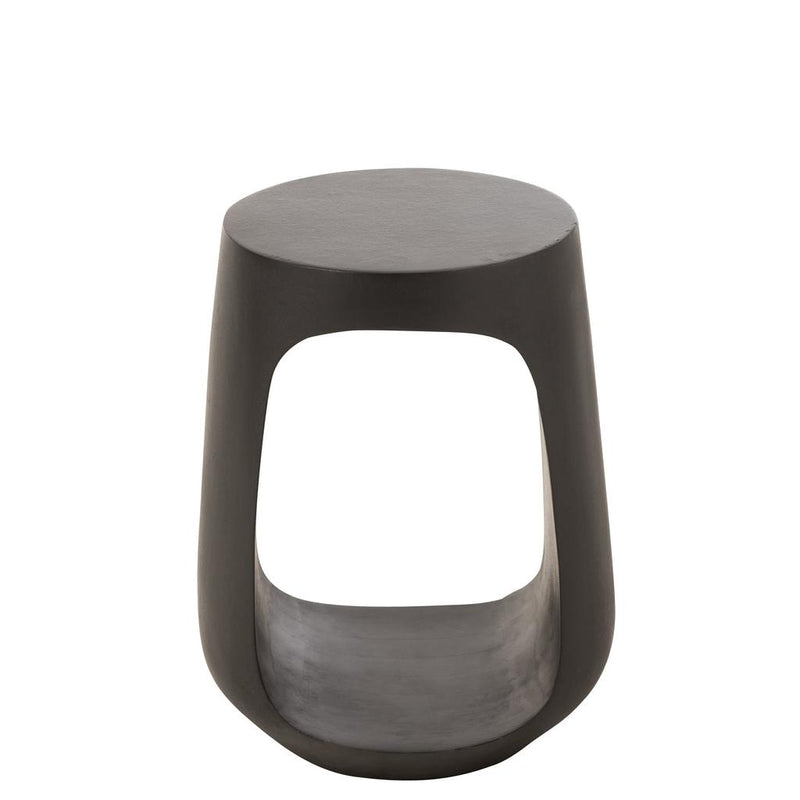 Bijzettafel Zwart Mangohout hout 35 cm 35x35x46 cm-Bijzettafels-J-Line