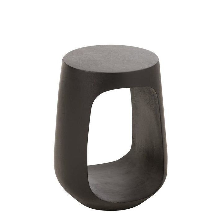 Bijzettafel Zwart Mangohout hout 35 cm 35x35x46 cm-Bijzettafels-J-Line