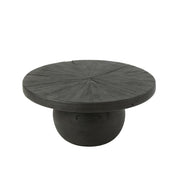 Bijzettafel Zwart Mangohout hout 80 cm 80x80x39.5 cm-Bijzettafels-J-Line