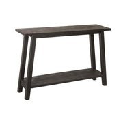 Bijzettafel Zwart Mangohout hout Vierkant 35x120 cm-Bijzettafels-J-Line