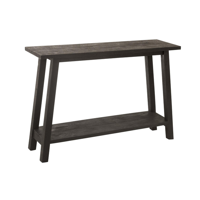 Bijzettafel Zwart Mangohout hout Vierkant 35x120 cm-Bijzettafels-J-Line