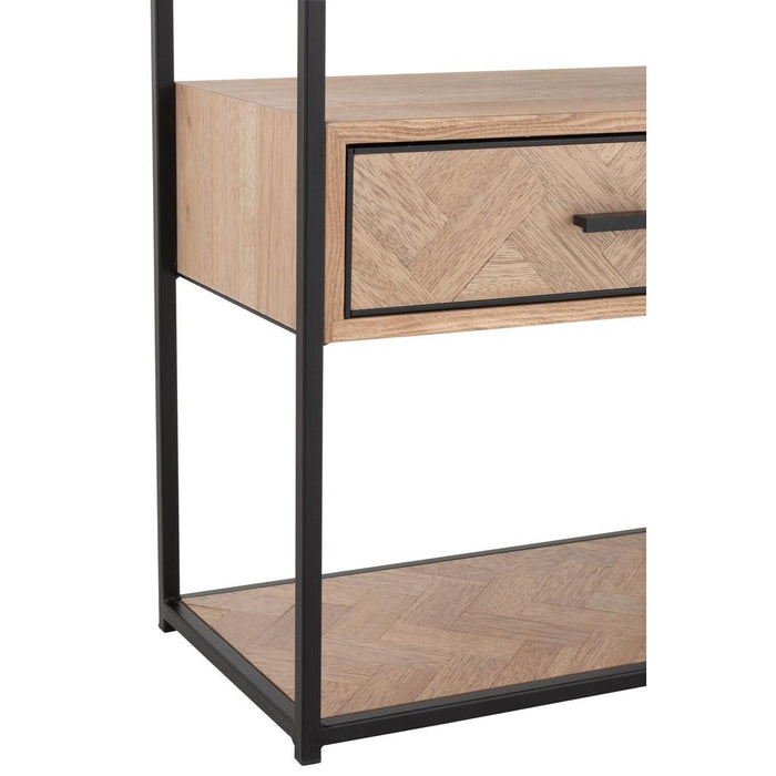 Bijzettafel Zwart Mdf 30x50 cm-Bijzettafels-J-Line