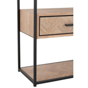 Bijzettafel Zwart Mdf 30x50 cm-Bijzettafels-J-Line