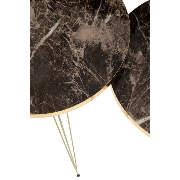 Bijzettafel Zwart Mdf 38 cm 38x38x56 cm-Bijzettafels-J-Line