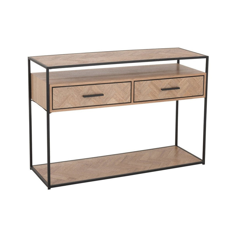 Bijzettafel Zwart Mdf 40x120 cm-Bijzettafels-J-Line