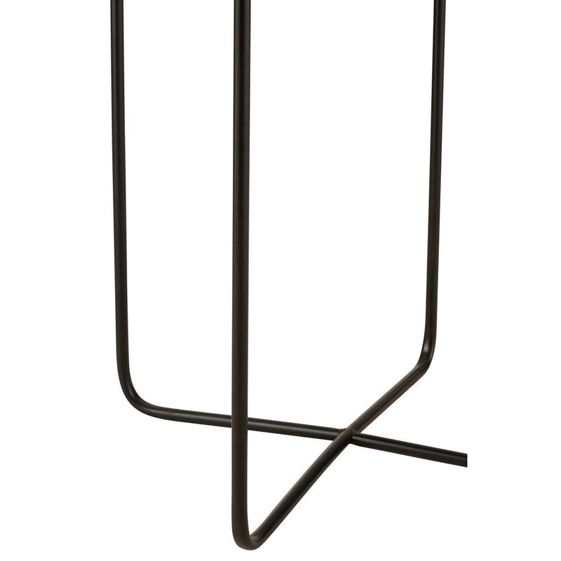 Bijzettafel Zwart Metaal 35 cm 35x35x50.5 cm-Bijzettafels-J-Line