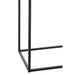 Bijzettafel Zwart Metaal Rechthoekig 35x110 cm-Bijzettafels-J-Line