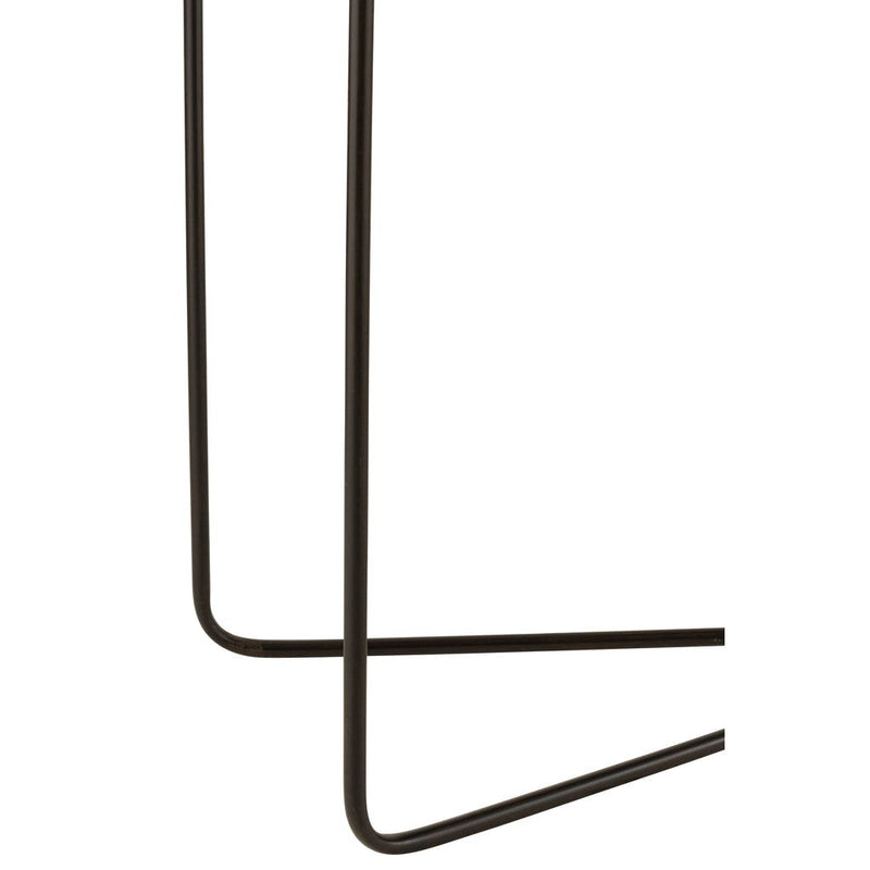 Bijzettafel Zwart Metaal Rechthoekig 35x120 cm-Bijzettafels-J-Line