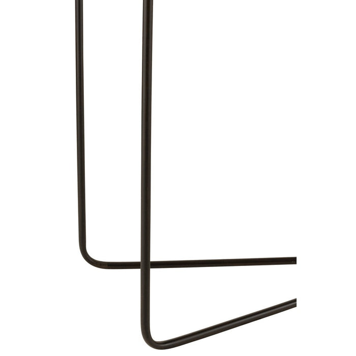 Bijzettafel Zwart Metaal Rechthoekig 35x120 cm-Bijzettafels-J-Line