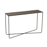 Bijzettafel Zwart Metaal Rechthoekig 35x120 cm-Bijzettafels-J-Line