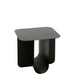 Bijzettafel Zwart Metaal Vierkant 40 cm 40x43.6x39 cm-Bijzettafels-J-Line