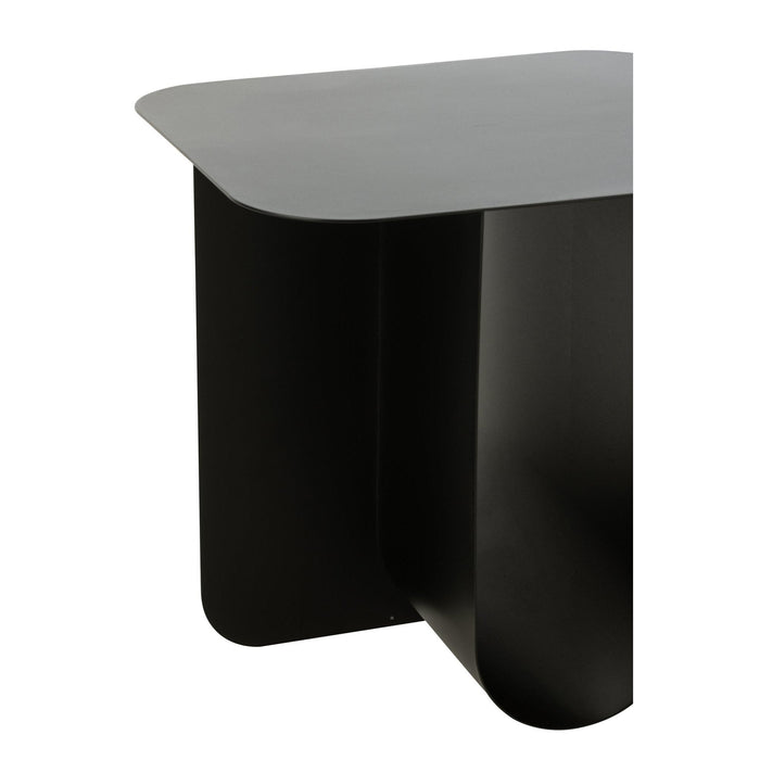 Bijzettafel Zwart Metaal Vierkant 40 cm 40x43.6x39 cm-Bijzettafels-J-Line