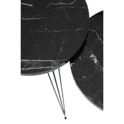 Bijzettafel Zwart Particle board 34 cm 34x34x56 cm-Bijzettafels-J-Line