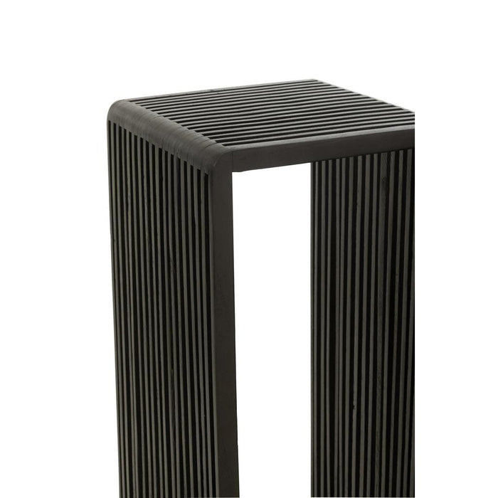 Bijzettafel Zwart Recycled hout 34 cm 34x34x88 cm-Bijzettafels-J-Line